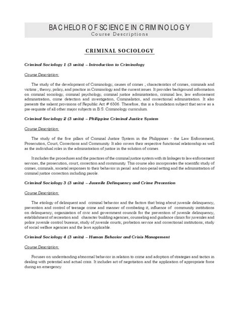 bs criminology toga|CURRICULUM Curriculum Description .